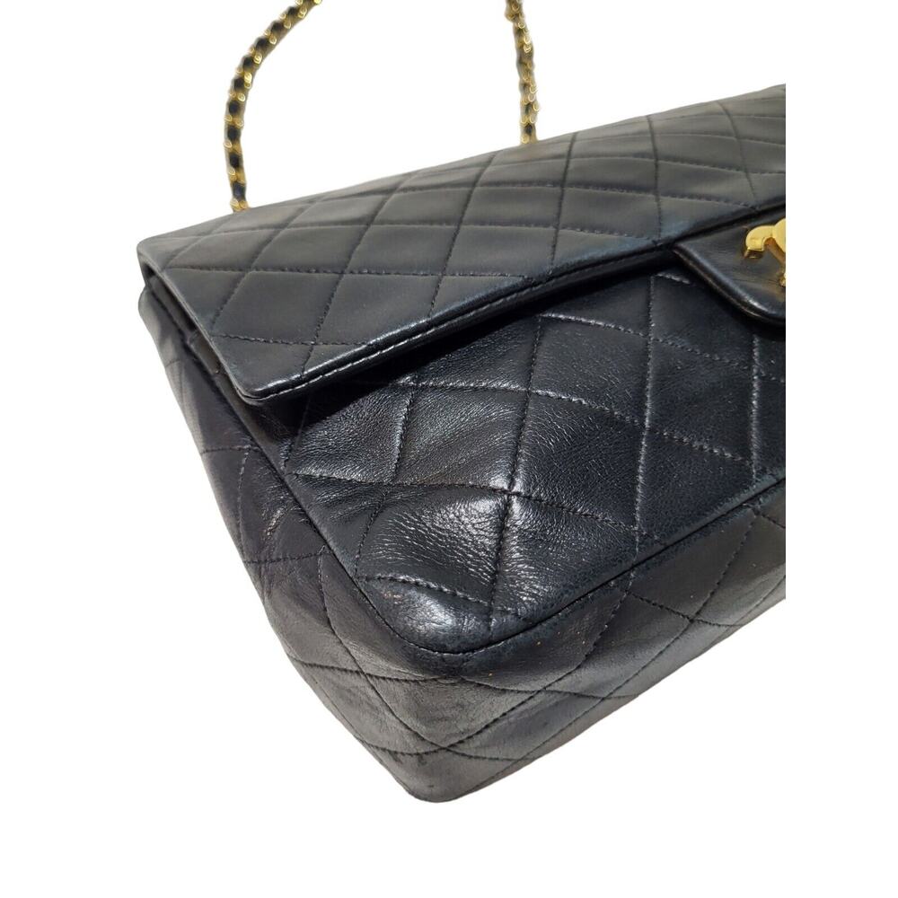 CHANEL CC Timless MATELASSE 34 Single Flap Double Chain Shoulder Bag Lambskin - Picture 14 of 16